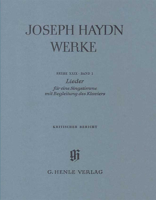 Ser. 29, Vol. 1 | Songs for one voice with accompaniment of a Piano