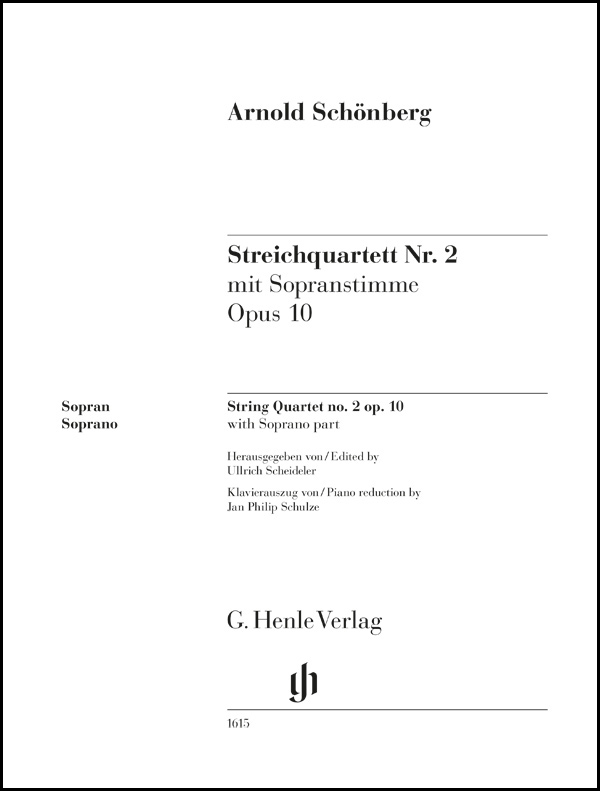 String Quartet no. 2 op. 10 with Soprano part
