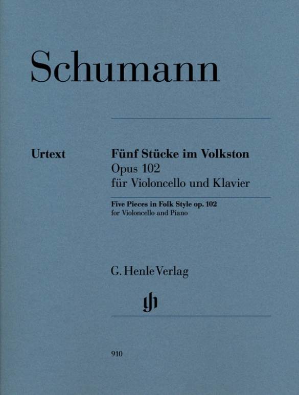 Five Pieces in Folk Style op. 102 for Violoncello and Piano