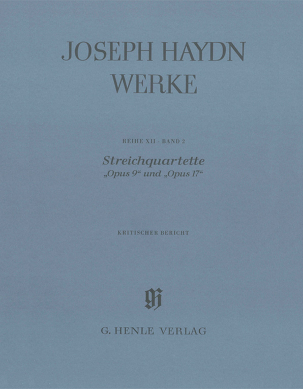 Ser. 12, Vol. 2 | String Quartets op. 9 and op. 17