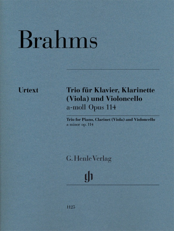 Clarinet Trio a minor op. 114 for Piano, Clarinet (Viola) and Violoncello