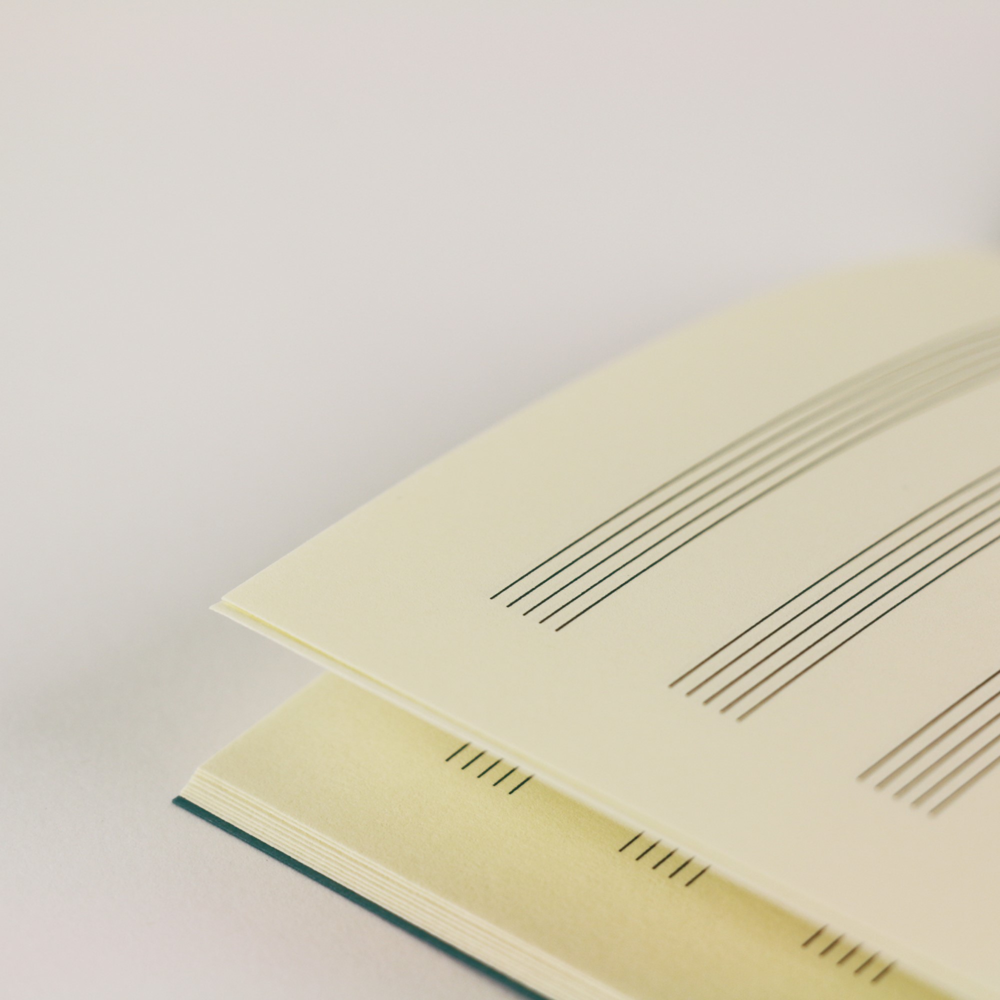 Jotter for music and notes