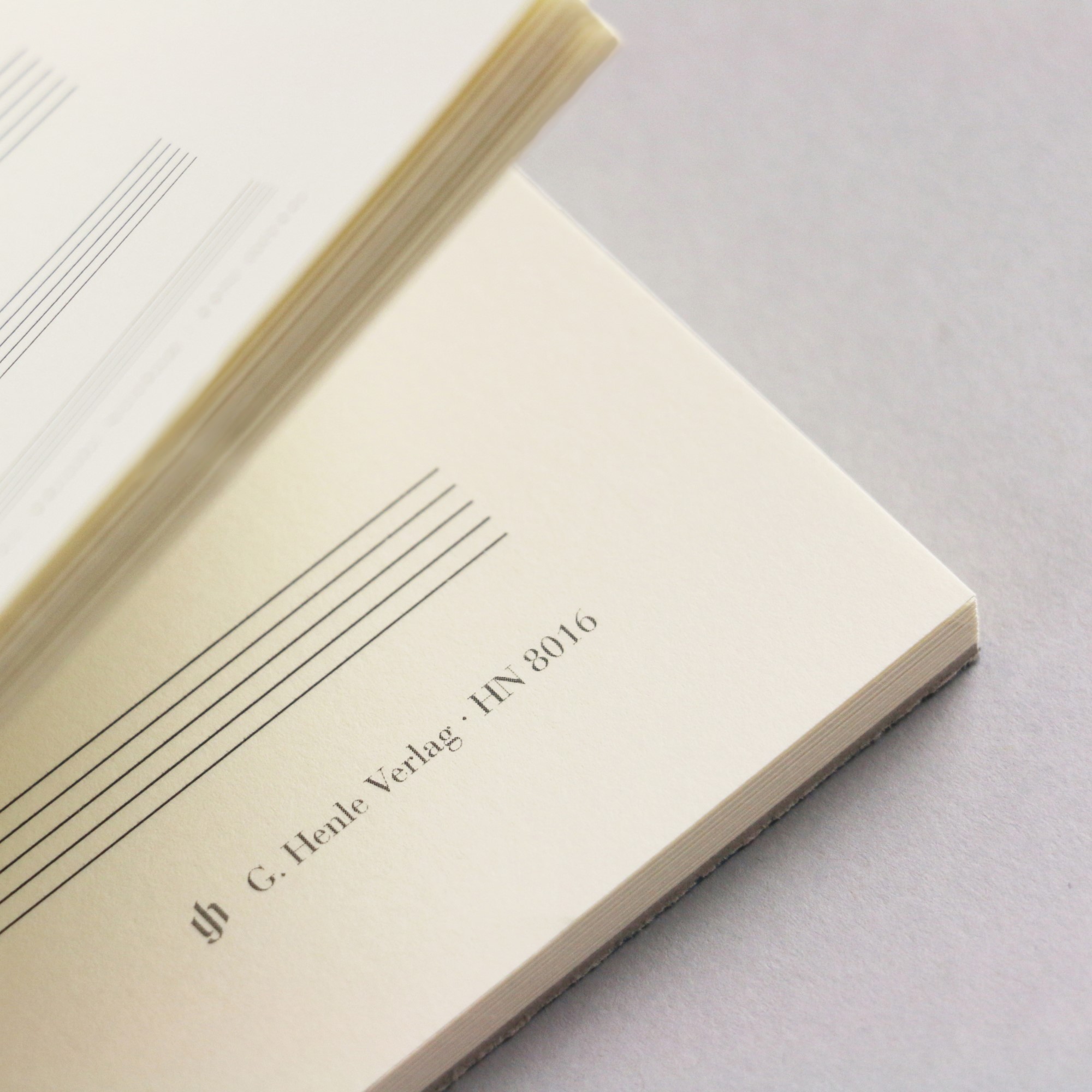 Pad with music paper