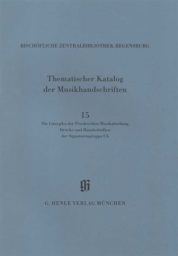 Die Liturgika der Proskeschen Musikabteilung