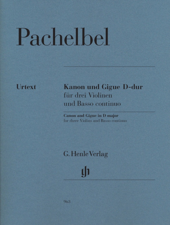 Canon and Gigue D major for three Violins and Basso continuo