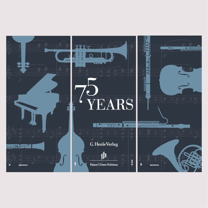 Three-piece striped poster